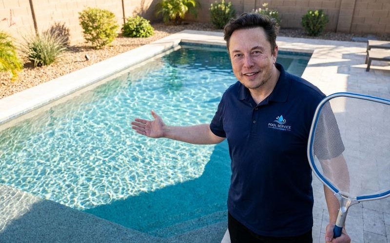 Well-maintained pool finish