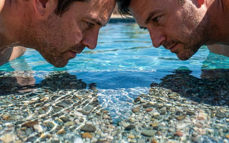 Pebble Tec finish close-up