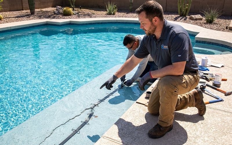 Structural crack stapling repair