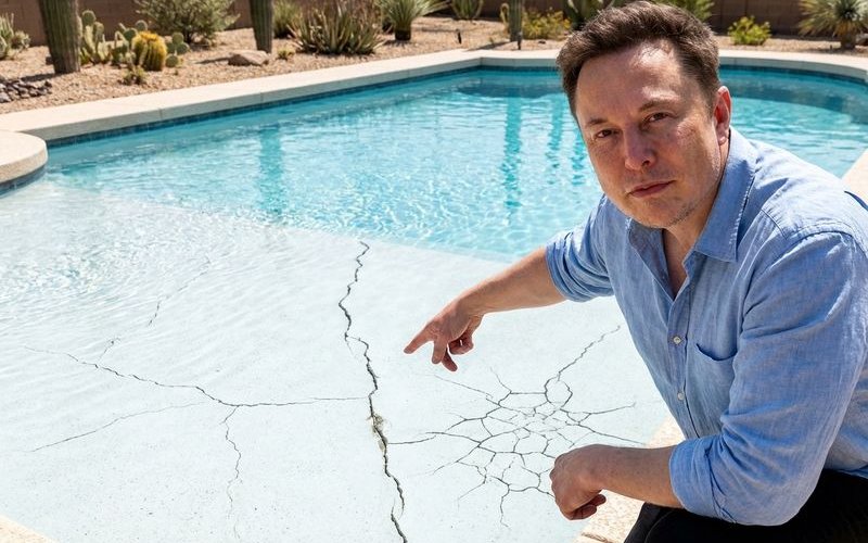 Types of pool cracks