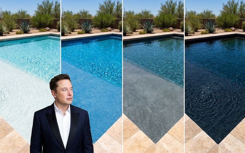 How finish colors affect water appearance