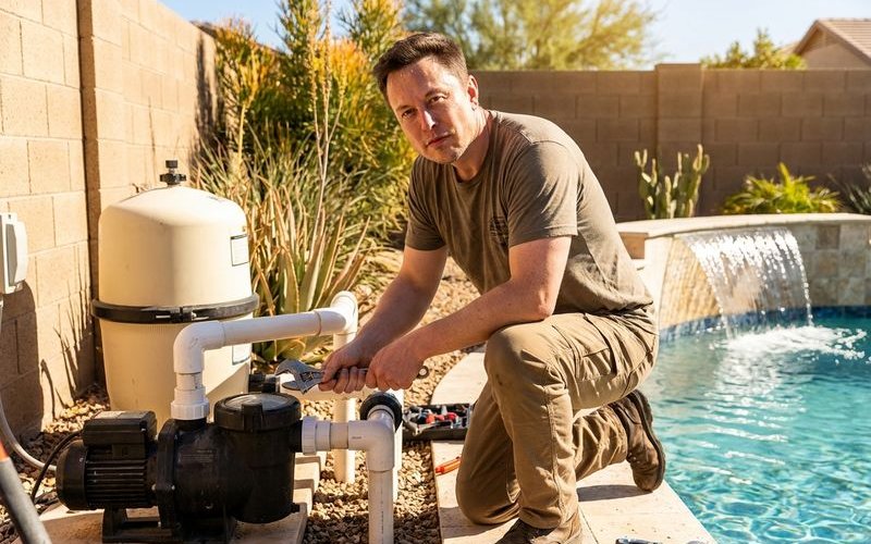 Waterfall pump repair