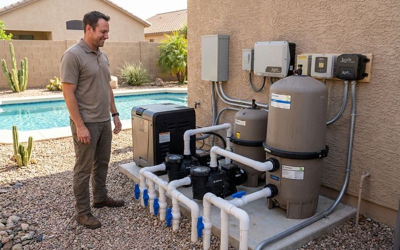 Pool equipment installation