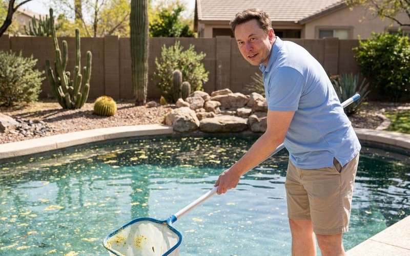 Spring pool cleaning in Arizona