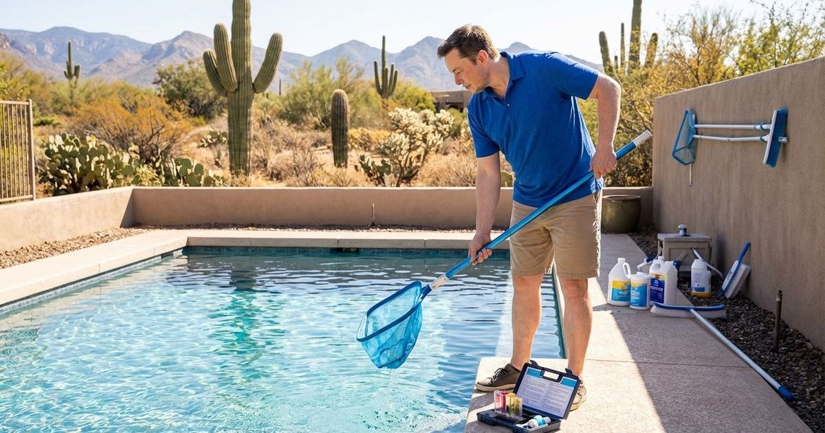 Arizona pool maintenance calendar