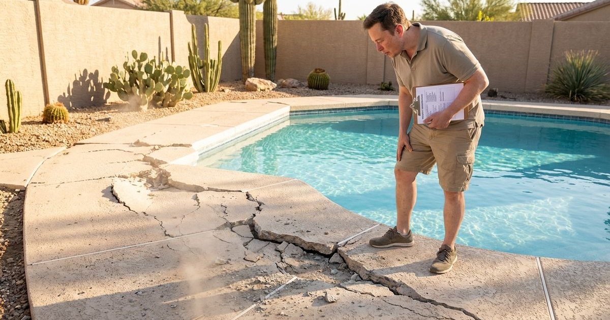 Pool deck repair vs replacement decision