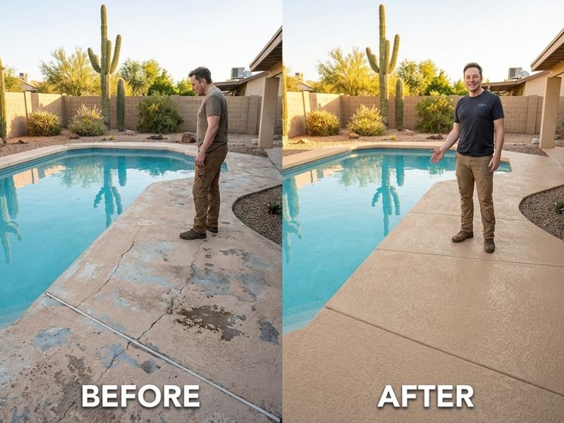 Acrylic Lace Deck Coating project 1