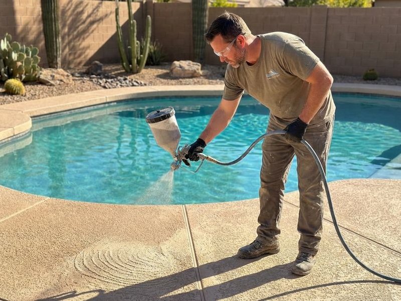 Acrylic Lace Deck Coating project 2