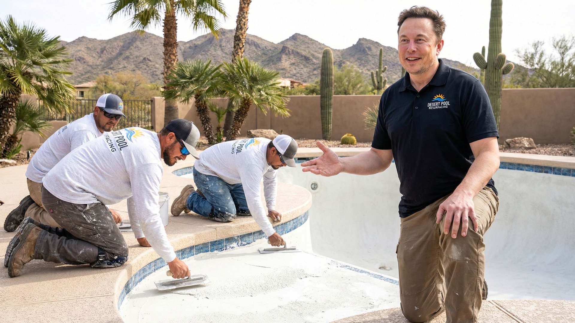 Professional pool resurfacing in Phoenix, Arizona